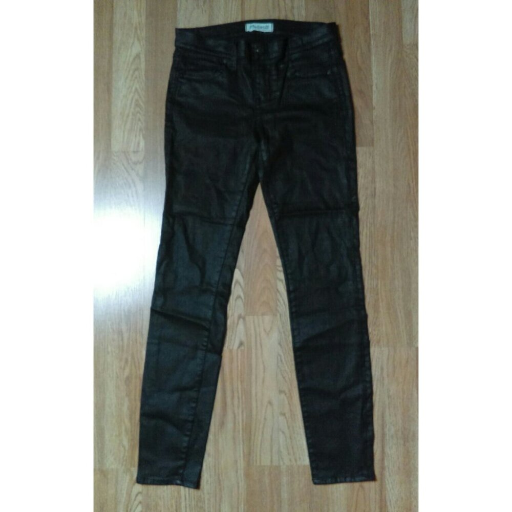 MADEWELL Stretch Skinny Shiny Black Women's Jeans Size 26